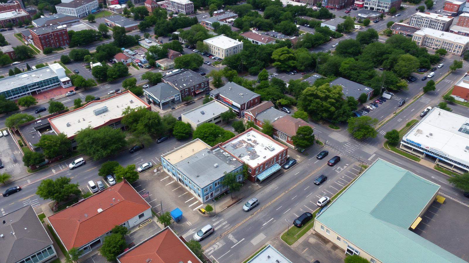 Aerial view of New Orleans